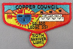 OA Salado Lodge 551 S1 First Flap Rated # 6 Issued 1961 AZ