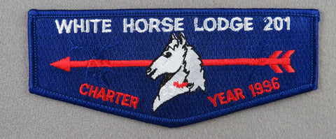 OA White Horse Lodge 201 S1a First Flap Rated # NR Issued 1995 KY