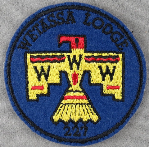 Wetassa Lodge 227 R2 Issue Illinois felt