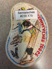 Semialachee Lodge 239 X1b Issue Florida kidney bean