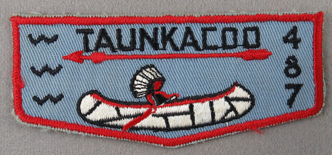 OA Taunkacoo Lodge 487 F1a First Flap Rated # 10 Issued 1950s MA