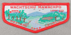 OA Wachtschu Mawachpo Lodge 559 W1 First Flap Rated # 3 Issued 1964 AR