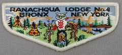 OA Ranachqua Lodge 4 F1 First Flap Rated # 2 Issued 1958 NY