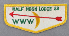 OA Half Moon Lodge 28 F1a First Flap Rated # 5 Issued 1958 NY