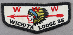 OA Wichita Lodge 35 F1a First Flap Rated # 9 Issued 1959 TX