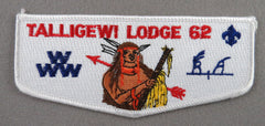 OA Talligewi Lodge 62 S1 First Flap Rated # NR Issued 1995 KY