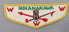 OA Mikanakawa Lodge 101 F2b First Flap Rated # 4 Issued 1953 TX