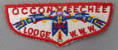 OA Occoneechee Lodge 104 S1a First Flap Rated # 4 Issued 1958 NC