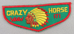 OA Crazy Horse Lodge 171 F1 First Flap Rated # 5 Issued 1950s SD