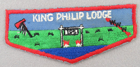 OA King Philip Lodge 195 F1a First Flap Rated # 4 Issued 1959 MA