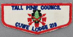 OA Cuwe Lodge 218 F1 First Flap Rated # 3 Issued 1960 MI