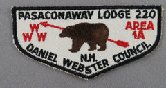 OA Passaconaway Lodge 220 F1ab First Flap Rated # 5 Issued 1950s NH