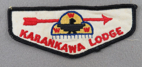 OA Karankawa Lodge 307 F1a First Flap Rated # 5 Issued 1954 TX