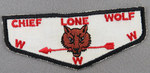 OA Chief Lone Wolf Lodge 341 F1 First Flap Rated # 5 Issued 1957 TX