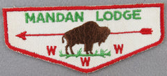 OA Mandan Lodge 372 F1a First Flap Rated # 4 Issued 1957 KS
