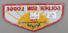 OA Golden Sun Lodge 492 F1a First Flap Rated # 2 Issued 1957 NE