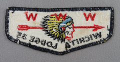 OA Wichita Lodge 35 F1a First Flap Rated # 9 Issued 1959 TX