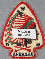Mazasha Lodge 69 A1a Issue Minnesota