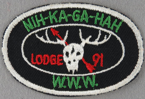 Nik-Ka-Ga-Hah Lodge 91 X1b Issue Missouri oval