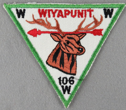 Wiyapunit Lodge 106 X3 Issue Illinois triangle
