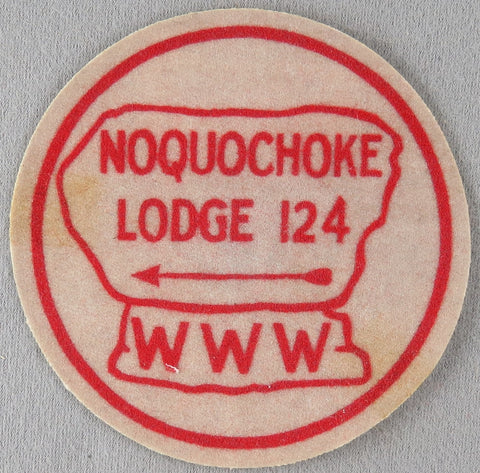 Noquochoke Lodge 124 R2 Issue Massachusetts