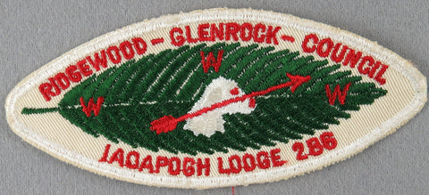 Iaoapogh Lodge 286 X2 Issue New Jersey feather oval