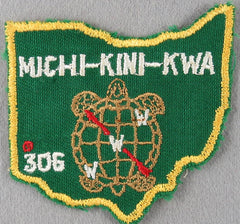 Michi-Kini-Kwa Lodge 306 X1 Issue Ohio ohio shape