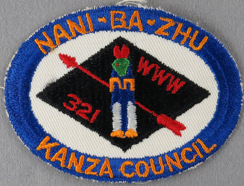 Nani-Ba-Zhu Lodge 321 X1 Issue Kansas oval