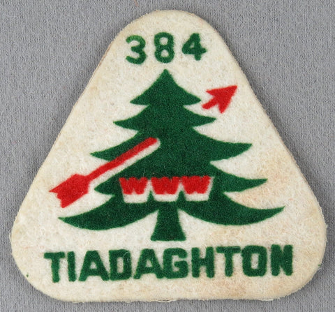 Tiadaghton Lodge 384 X1 WAB Issue Pennsylvania felt triangle